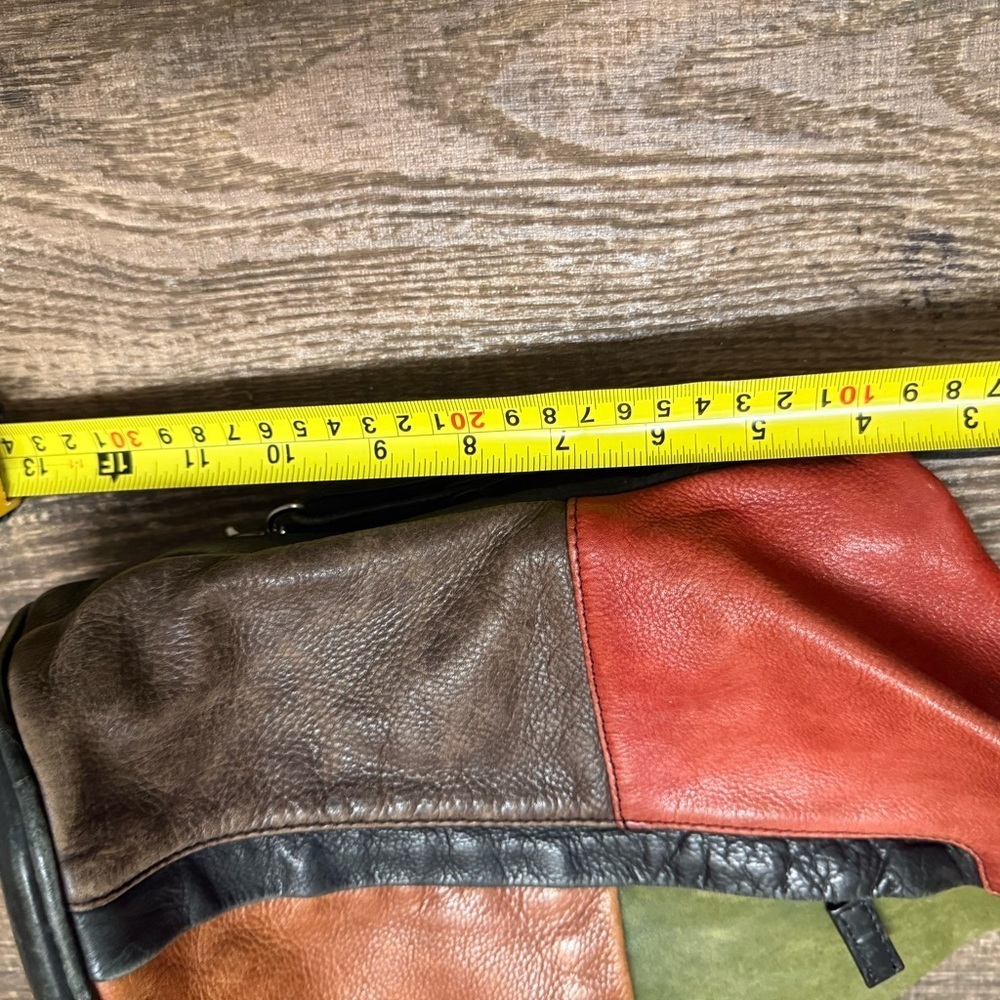 Vintage JBE GUC Colorful Leather Patchwork Backpack - Picture 14 of 16